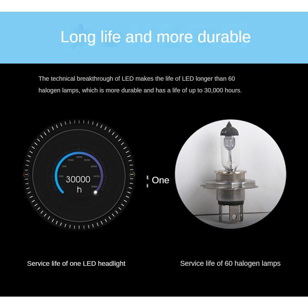T6 трехцветная автомобильная светодиодная фара, фара дальнего и ближнего света, встроенная фара, золотой свет, противотуманные фары H1 H7 H11