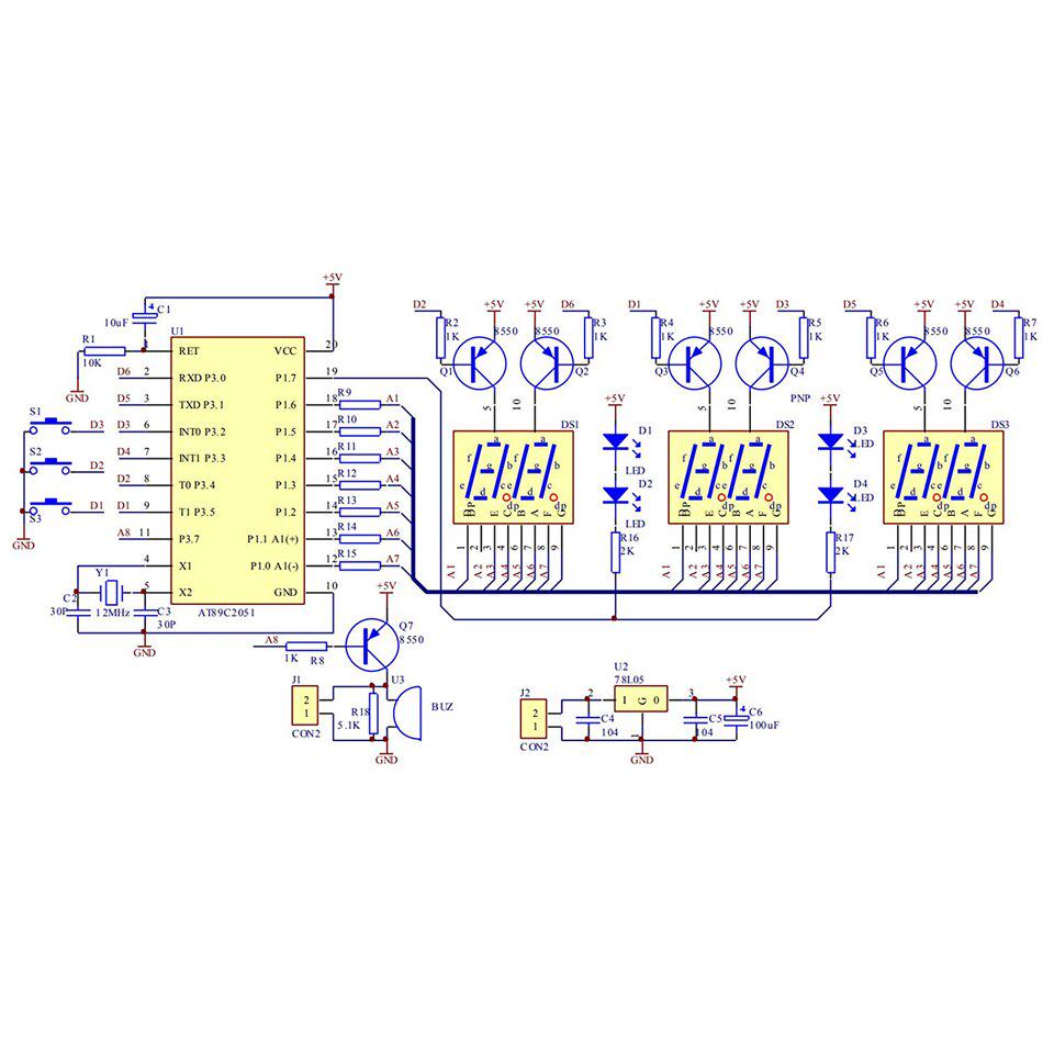 Набор для изготовления электронных часов