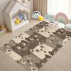 Cute Cat Pattern Rug Cartoon Funny Animal Print Home Decor Carpet Soft Non-Slip Floor Mat for Living Room Bedroom Room
