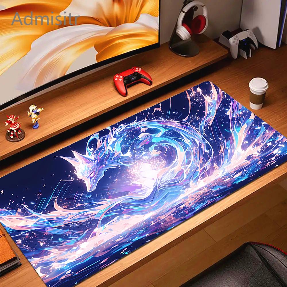 Мультяшная лиса XXL Коврик для мыши Большой Компьютерные игровые аксессуары Милые Коврики для мыши Геймер Профессиональный Высококачественный Резиновые коврики Настольный коврик