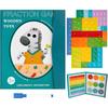 Magnetic Fraction Demonstration Book for Kids Learning, Math Manipulatives Set with Fraction Tiles & Magnets,Teaching Aid for Classroom Homeschool