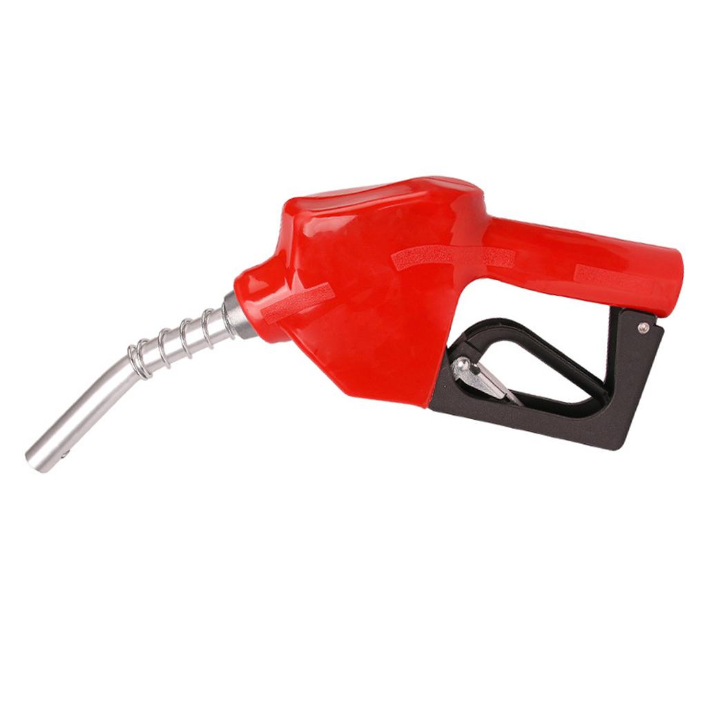 Auto Shut Off Fuel Nozzle, Aluminum Alloy Gasoline Nozzle with 1 Inlet and 13 16 Outlet, Red