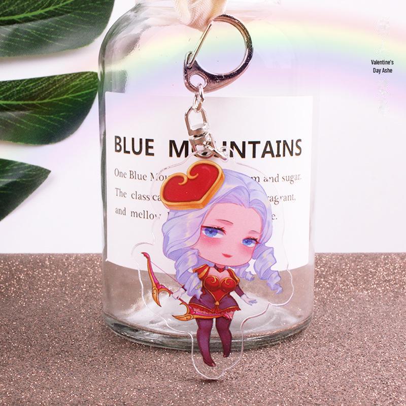 Аниме акриловый двухслойный сэндвич-подвесной брелок - Lualu Blind Monk Yasuo Comic Exhibition Accessories