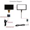 6,5-дюймовый портативный дисплей, совместимый с mini HDMI, ноутбук Raspberry Pi, второй экран, плата управления драйвером ЖК-дисплея, емкостный сенсорный дигитайзер