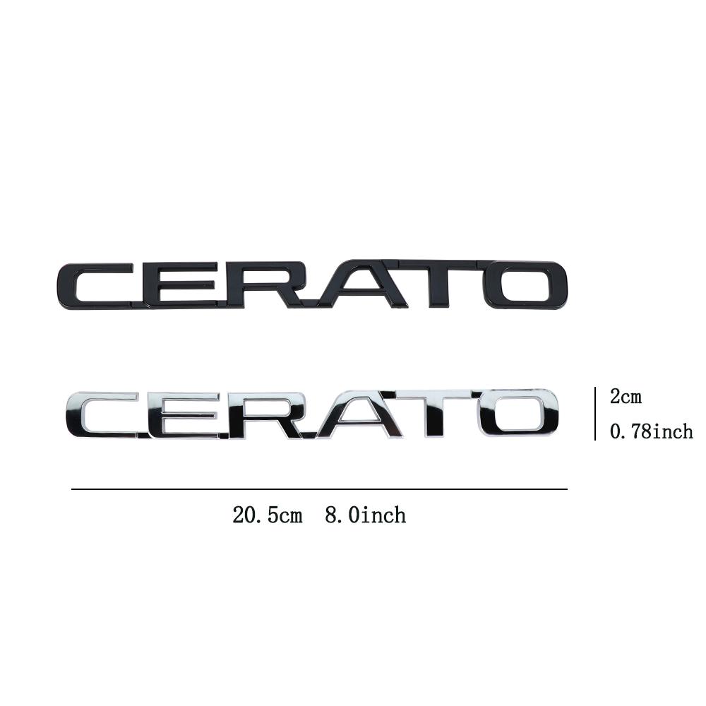Для Kia Sportage Rio Soul Optima Ceed Forte Picanto 3D ABS SORENTO CERATO Значок с буквой Наклейка на заднюю часть автомобиля Декорация багажника
