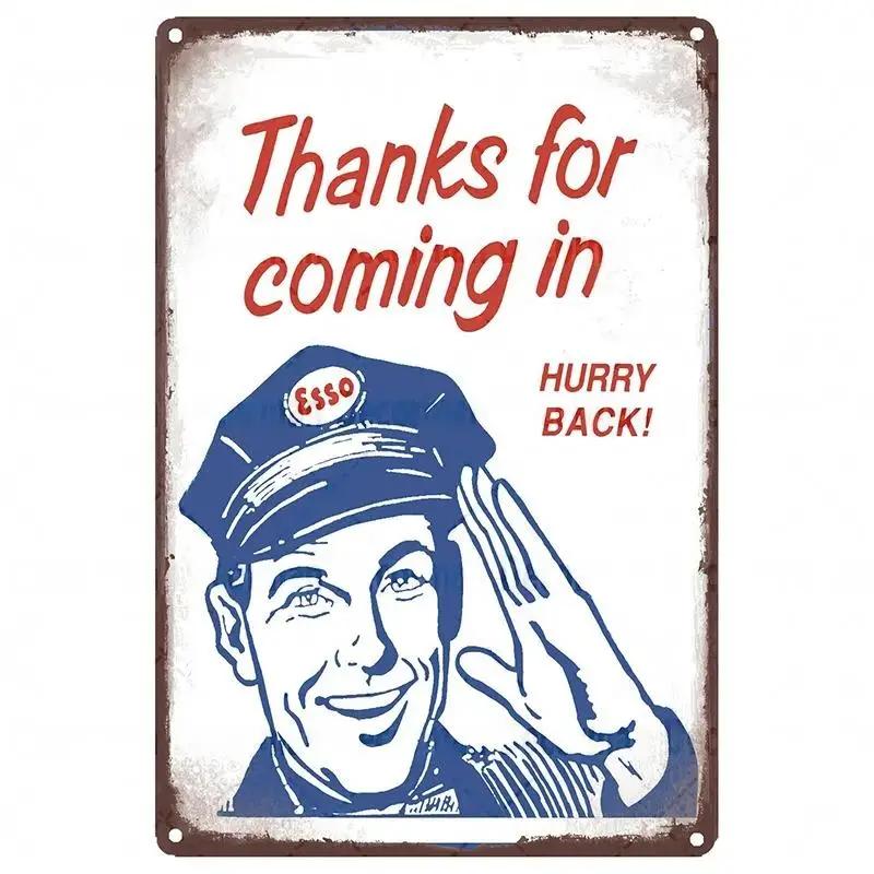 Mike86 ESSO Тигр PIN UP Винтажные Металлические Жестяные Таблички Мужская Пещера Магазин Масла Постеры Декорация LTA