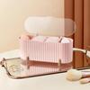 Cosmetic Storage Box With Lid Dustproof Desktop Makeup Remover Cotton Powder Puff Storage Organizer Bathroom Organizer Box