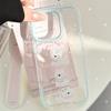 Sweet Cartoon Puppy IPhone 16promax Apple 15 Mobile Phone Case Suitable for 14 Korean 13 Transparent 11 Silicone