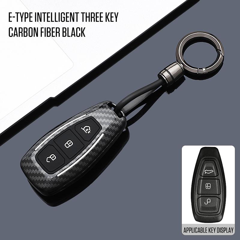 Interior Mouldings Car Smart Key Case Cover For Ford Focus 3 4 ST Mondeo MK3 MK4 Fiesta Fusion Kuga Ecosport Protect Fob Keychai