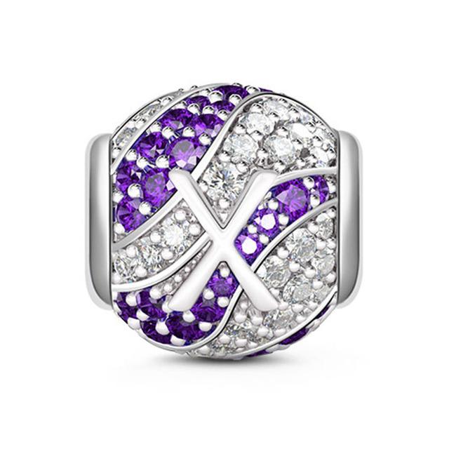 Круглые бусины из стерлингового серебра 925 пробы с буквами алфавита, подходят оригинальные модные браслеты «сделай сам» для женщин, подарочные ювелирные изделия