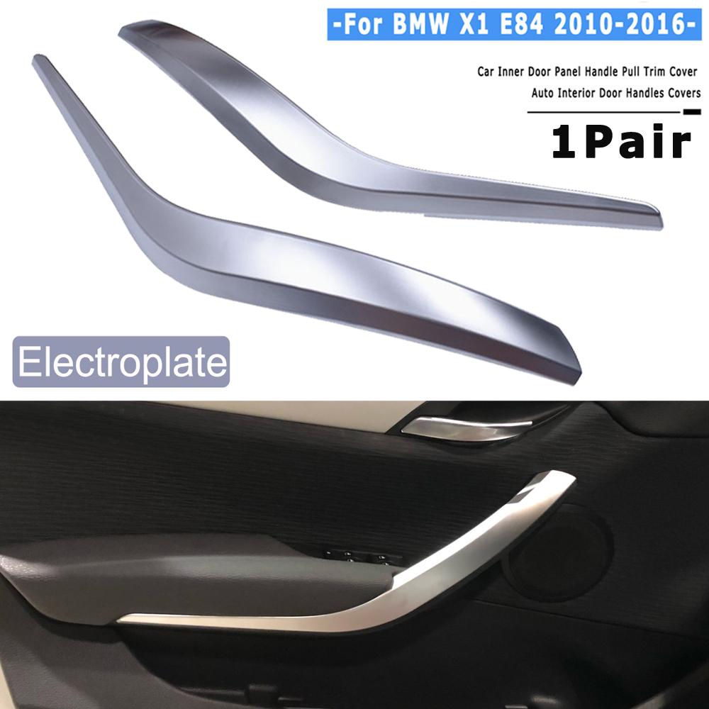 Автомобильная черная/бежевая внутренняя дверная ручка, панель, накладка, автомобильные аксессуары для BMW X1 E84 16d/16i/18d/20d 2008-2016