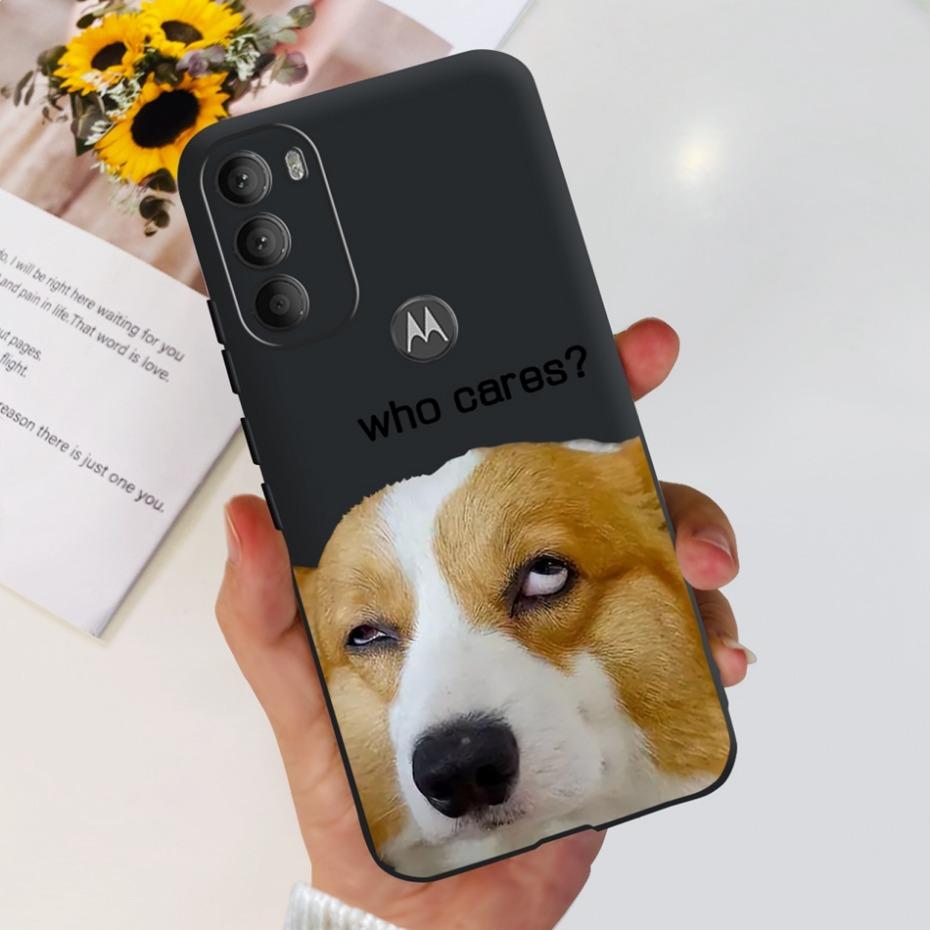 Lovely Printing Case For Motorola Moto G71 5G Soft TPU Black Silicone Back Cover For MOTO G71 G 71 5G XT2169-1 Phone Cases