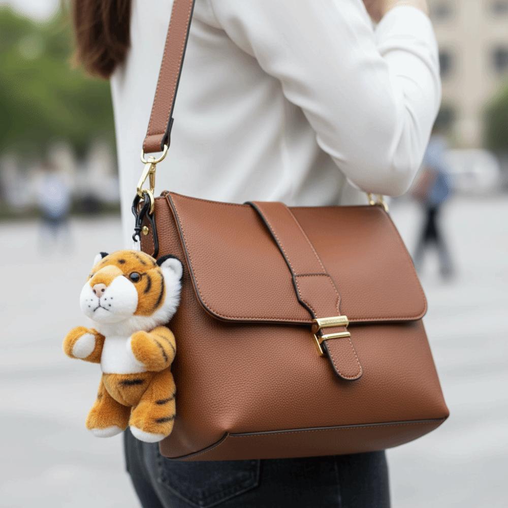 Stuffed Keychain Tiger Plush Keychain Paw Holder Tiger Plush Toy Keyrings Accessories