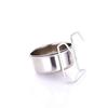 Pet Cat Stainless Steel Hang-on Clamp-on Dog Feeding Bowl Cage Cup Water Drinker Bird Feeder