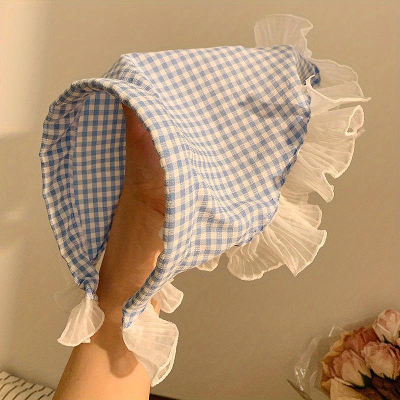 Lace Triangular Hair Scarf Headband Square Headscarf Hairband Turban Bandage Bandana Headband Women Headwarp Hair Accessories