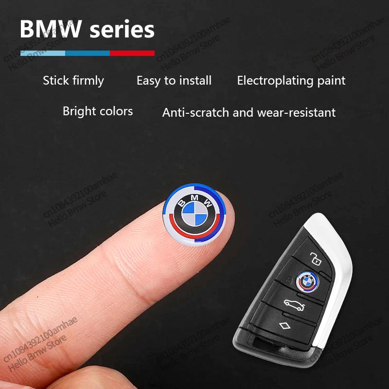 11 мм 14 мм Алюминиевая наклейка-эмблема на брелок автомобиля Для BMW M Power I3 G08 F15 F16 G20 E34 F94 F95 G30 G11 G12 E36 Автоаксессуары