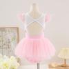 Dance Clothes, Children's Summer Short-sleeved Girls, Toddlers, Chinese Dance Practice Clothes, Princess Costumes, Ballet Skirts