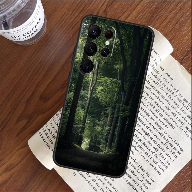 Красивый Чехол Природа Горный Лес Для Samsung Galaxy S25 S24 S23 S22 S21 Ultra S9 S10 S20 Plus S24 FE Фунда Чехол Накладка