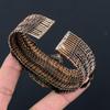 Amazonite Gemstone Handmade Copper Wire Wrap Jewelry Adjustable Bracelet For Women