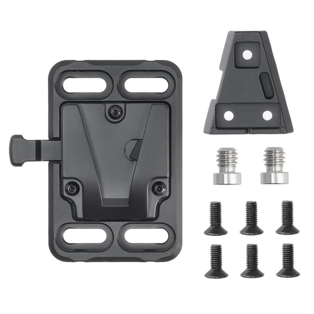 JLwin JL 35 Mini V Lock Battery Adapter Plate V Mount Battery Plate Aluminum Alloy with 1 4 Inch 3 8 Inch Screw Hole
