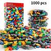 300/500/1000 DIY креативные строительные блоки оптовый набор Городские Классические блоки Собранный подарок на день рождения детские развивающие игрушки