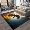 Insect Cartoon Bee Cute HoneyBee Carpet Rug for Home Living Room Bedroom Sofa Doormat Decor,kids Area Rug Non-slip Floor Mat