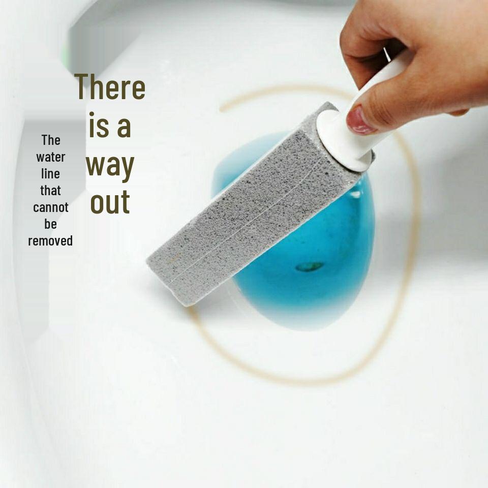 Pumice Toilet Brush for Cleaning Urine Stains, Limescale, and Waterline Marks.