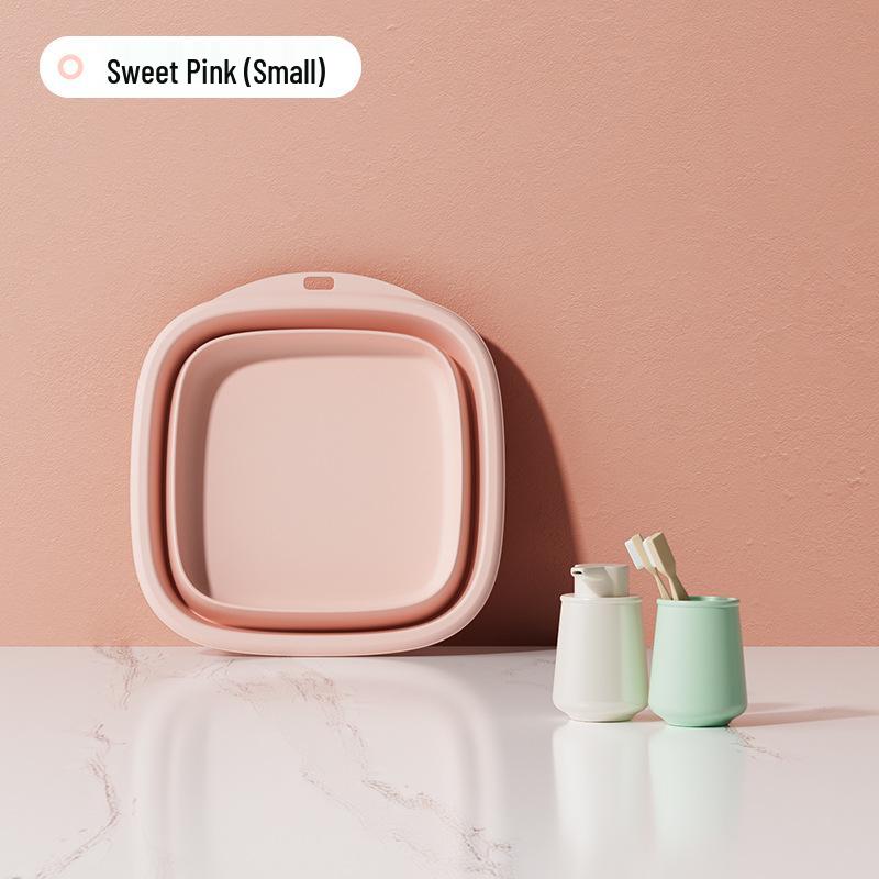 Портативная складная раковина для дома, студенческого общежития и путешествий: Большой таз для мытья ног и маленький таз для младенцев и беременных женщин.