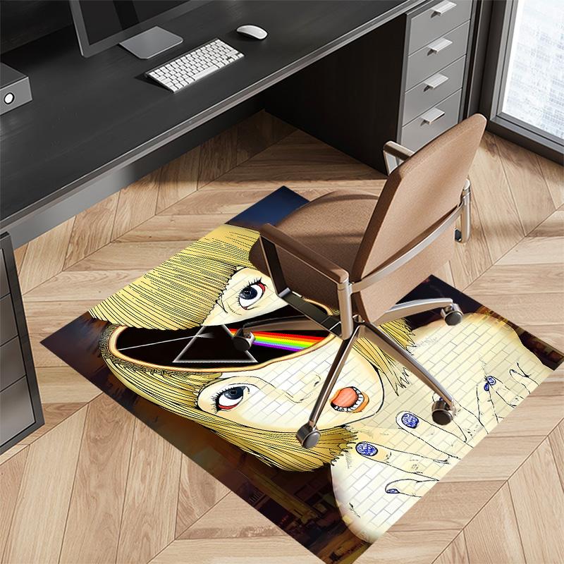 Rock Band P-Pink F-Floyd Printed Absorbent Washable Carpet, Non-Slip Bathroom Mats, Kitchen Rugs, Yoga Mat,Living Room Entrance, Camping Picnic Rugs