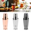304 Stainless Steel Bar Shaker Tins Bar Shaker Tool Cocktail Mixer Glossy with Bottom Dishwasher Safe Shaker for Home Bar