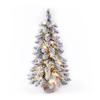 45/60 CM Artificial Christmas Tree Flocking New Year Christmas Decorations for Home Door Wall Ornaments Souvenirs Scenes Desktop