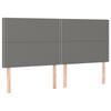 Bed Frame without Mattress Dark Grey 200x200 cm Fabric