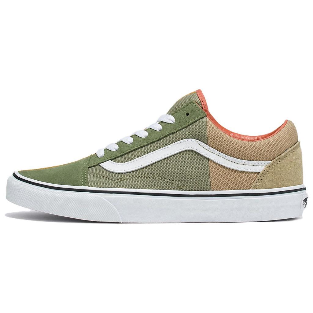 Vans Old Skool Series Comfortable Breathable Low-Top Skate Shoes Unisex Sneakers Green VN0009QH448