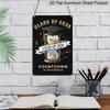 2D Flat, 1pc "Class of 2026 Countdown in Progress" Aluminium Sign - 8"x12" Gold & Black Graduation Decor, Hourglass & Grad Cap Wall Art, Perfect for