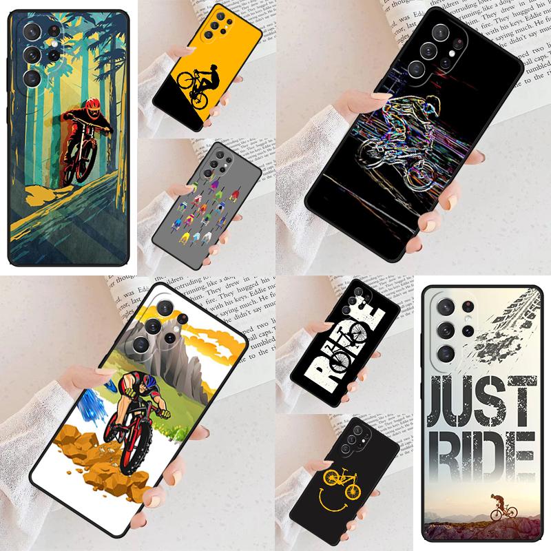 mountain bike Bicycle MTB Cell Phone Case for Samsung Galaxy S26 Ultra S25 S24 S23 S22 S21 S20 Note10 Cover
