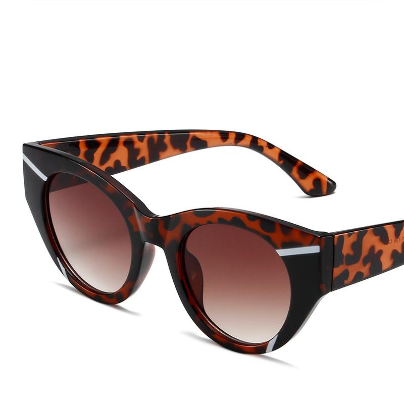 Неполяризованные модные солнцезащитные очки «кошачий глаз», цветные, овальные, стильные, солнцезащитные очки большого размера для женщин, украшения, оттенки для вождения, пешего туризма