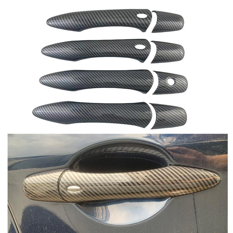 Car Decoration Door Handle Cover For Infiniti EX25 EX35 EX37 JX35 M37 M37x M56 M56x M35h FX35 FX37 FX50 2008-2016 Carbon Fiber