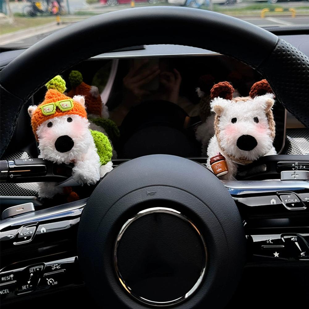 Автомобильные аксессуары для украшения переключения передач, милые куклы с зеркалом, дворником, лобовым стеклом, задним видом, дети K0L3