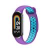 Силиконовый ремешок для Xiaomi Mi Band 8 7 6 5 4 3 двухцветный ремешок против пота спортивный дышащий сменный ремешок с пряжкой для Mi Band 8 7 6 5 4 3