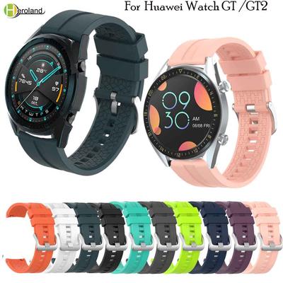 Цветной 22 мм ремешок для часов Huawei Watch GT/GT 2 46 мм/42 мм мужской женский ремешок для смарт-часов браслет спортивный силиконовый