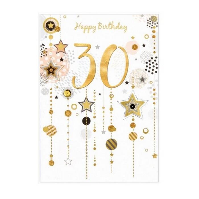 Simon Elvin Isabel Garden 30th Birthday Greetings Card (Pack of 6)