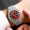 Calendar Function Iced Out Watch Date Display Men  Watch Fashion Quartz Wristwatch  Male Fashion