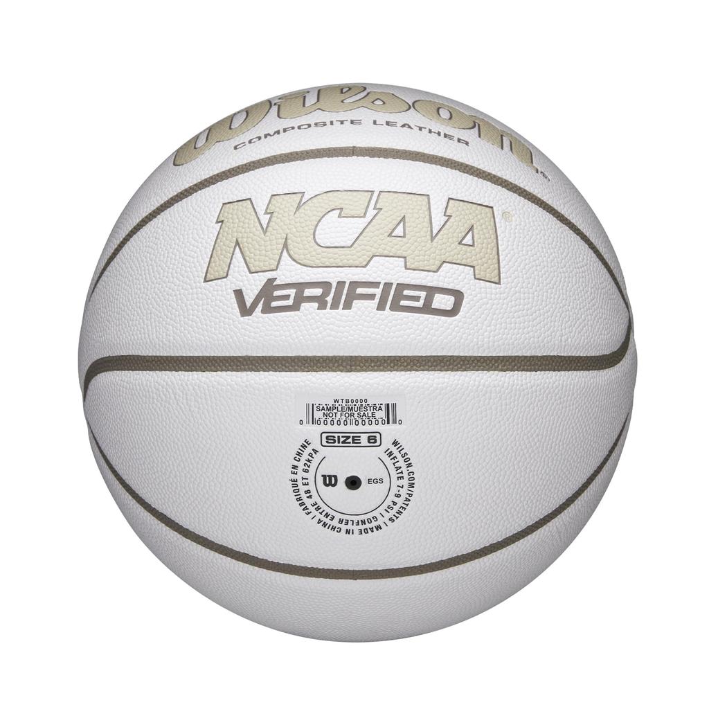 Wilson Баскетбольный мяч NCAA VERIFIED Белый Размер 6, Бежевый, Для зала/Улицы, (WZ2025603XB6)