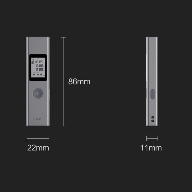 Оригинальный лазерный дальномер Xiaomi AtuMan DUKA, 40 м LS-P, портативное USB-зарядное устройство, высокоточный лазерный дальномер