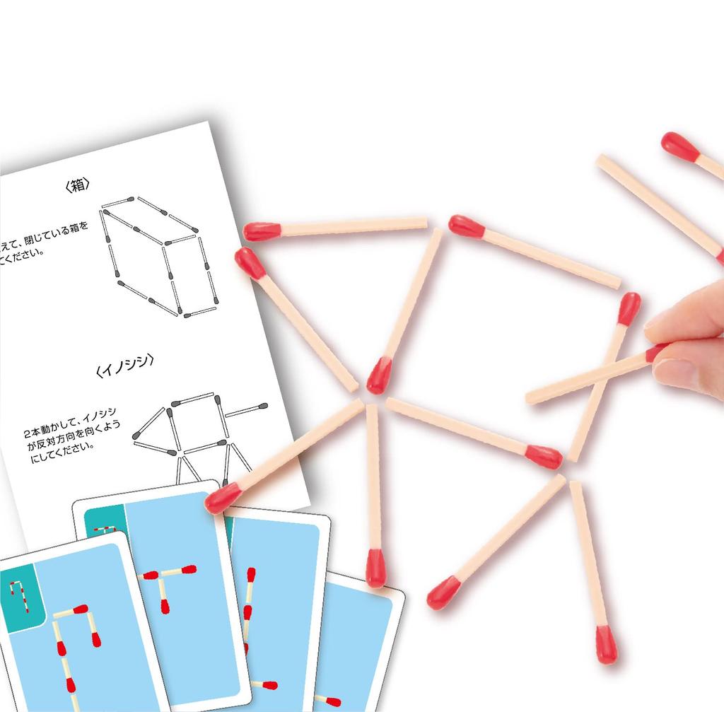 HANAYAMA Puzzle Exercise Katsunou Matchstick Puzzle & (Ages 6+)