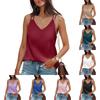 Summer Ladies Casual Solid Color Sleeveless Camisole T-Shirt Tops For Women