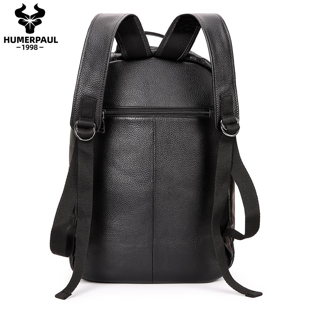 Humerpaul Женский рюкзак из натуральной кожи, элитная модная дорожная сумка большой вместимости