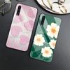 Чехол с цветами и растениями для Samsung Galaxy A71 A72 A70 A73 A53 A13 5g A03 A22 A21s A03 Core A42 A52, стеклянный чехол, чехол