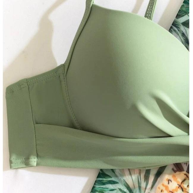 3 шт./компл. купальник с принтом пуш-ап женский купальник бикини комплект с длинными рукавами женский купальный костюм купальный костюм накидка с принтом купальный костюм большого размера пляжная одежда