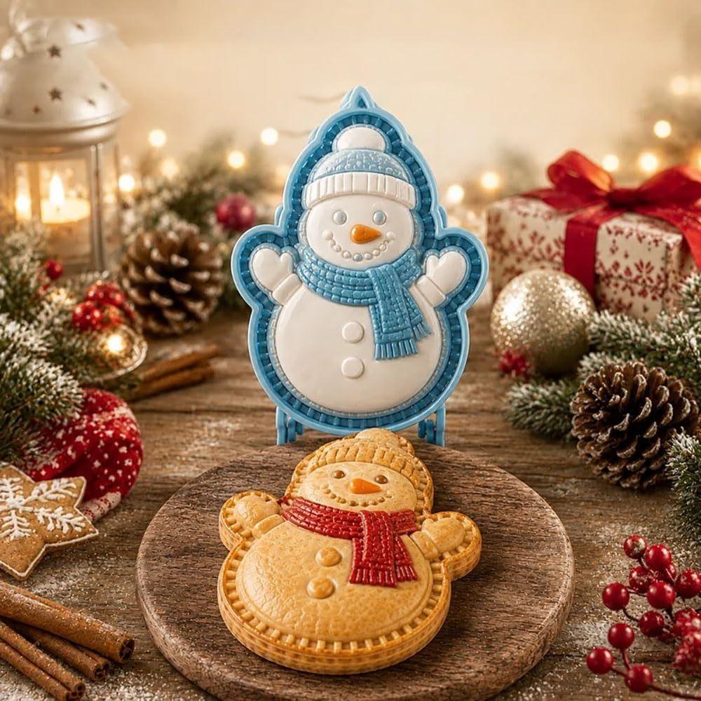 Foldable Christmas Mini Pie Molds Reusable Dough Presser Pocket  for Christmas Party Potluck